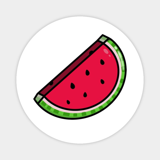 Watermelon Tropical Fruit Magnet by RainasArt